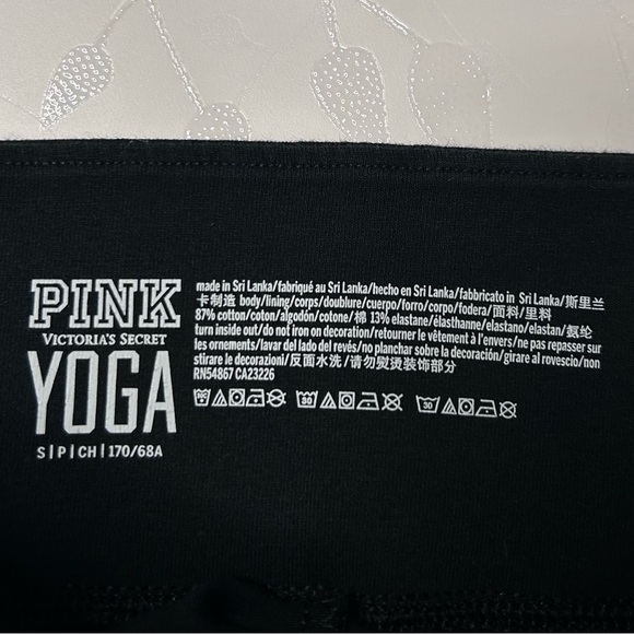 PINK VICTORIA’S SECRET ROSE GOLD PUP DOG BLING COTTON LEGGINGS - Picture 5 of 5